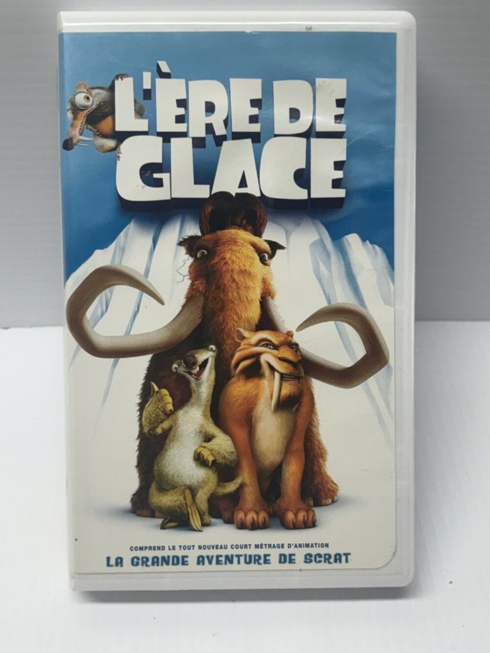 Ice Age VHS French Version Animated Family Movie Scrat Clamshell